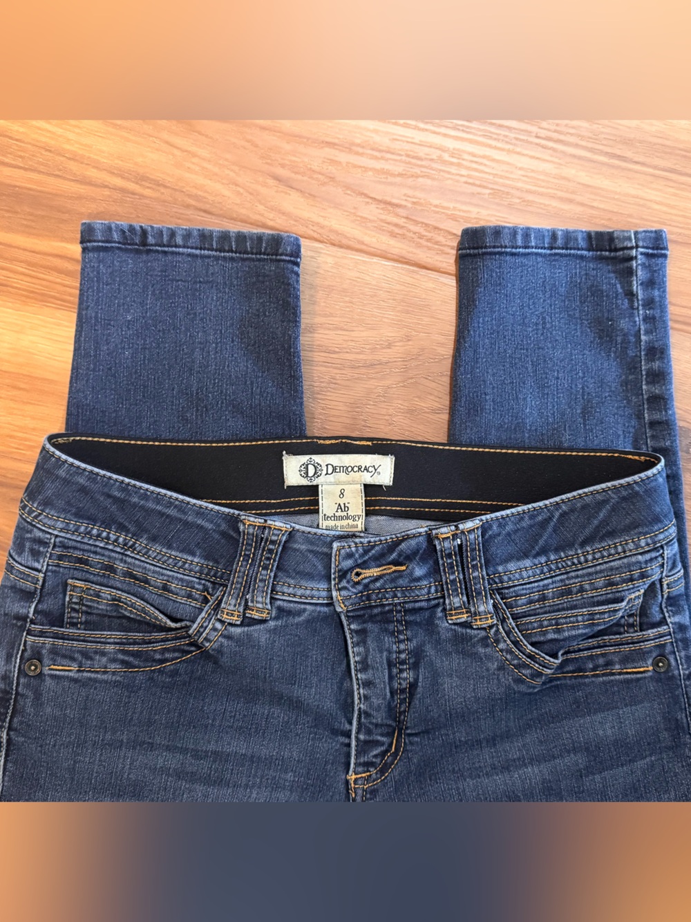 Bundle of 2 * Democracy “Ab” Technology jeans * Size 8 * Black / Blue - Picture 4 of 7